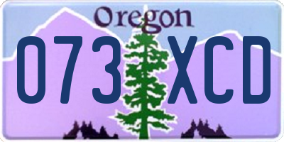 OR license plate 073XCD