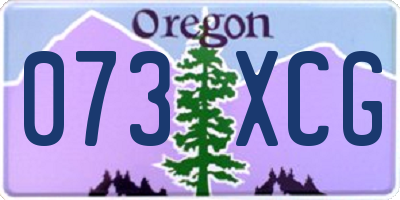 OR license plate 073XCG