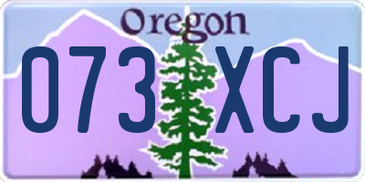 OR license plate 073XCJ