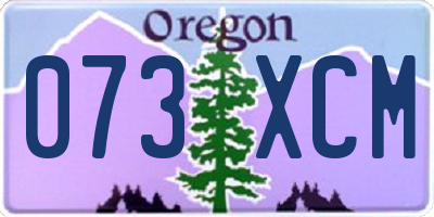 OR license plate 073XCM