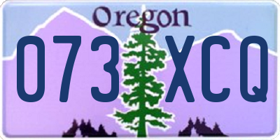 OR license plate 073XCQ