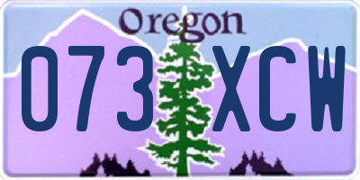 OR license plate 073XCW