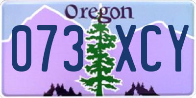 OR license plate 073XCY