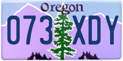 OR license plate 073XDY