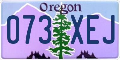 OR license plate 073XEJ