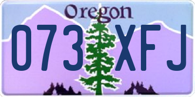 OR license plate 073XFJ