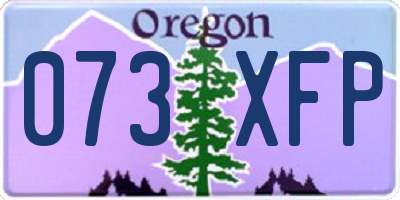 OR license plate 073XFP