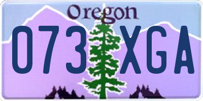 OR license plate 073XGA