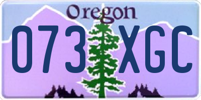 OR license plate 073XGC