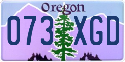 OR license plate 073XGD
