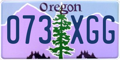 OR license plate 073XGG