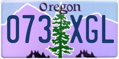 OR license plate 073XGL