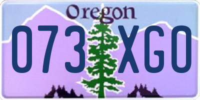 OR license plate 073XGO