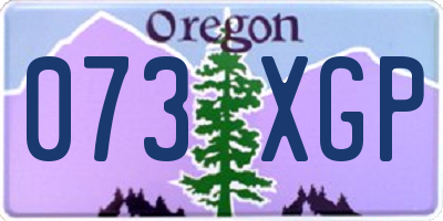 OR license plate 073XGP