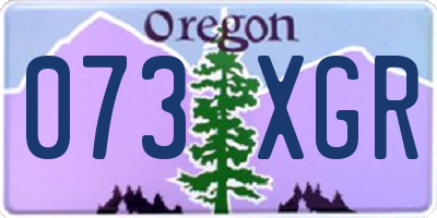 OR license plate 073XGR
