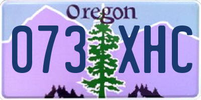 OR license plate 073XHC