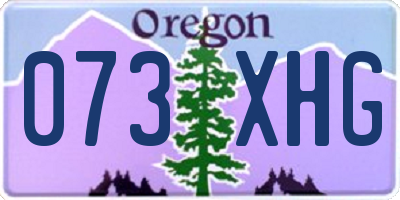 OR license plate 073XHG