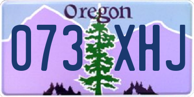 OR license plate 073XHJ
