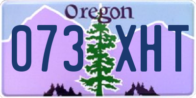 OR license plate 073XHT