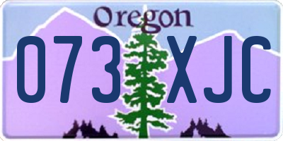 OR license plate 073XJC
