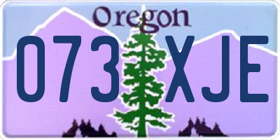 OR license plate 073XJE