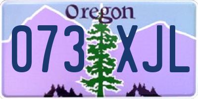 OR license plate 073XJL