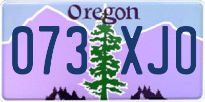 OR license plate 073XJO