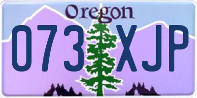 OR license plate 073XJP