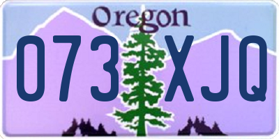 OR license plate 073XJQ
