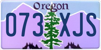 OR license plate 073XJS