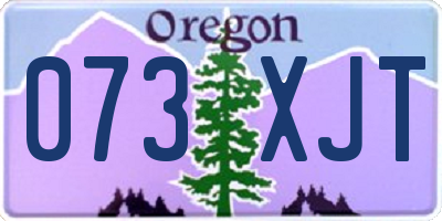 OR license plate 073XJT