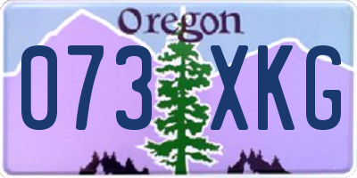 OR license plate 073XKG
