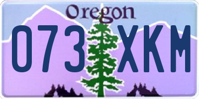 OR license plate 073XKM