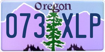 OR license plate 073XLP