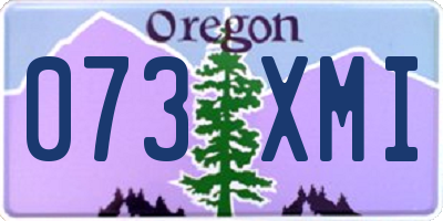 OR license plate 073XMI
