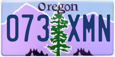 OR license plate 073XMN