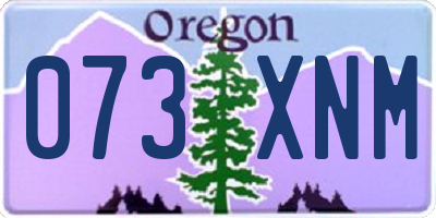 OR license plate 073XNM