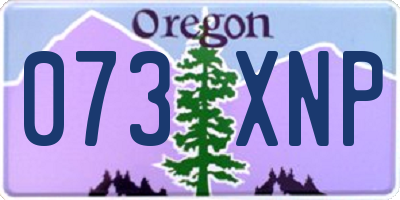 OR license plate 073XNP