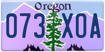 OR license plate 073XOA