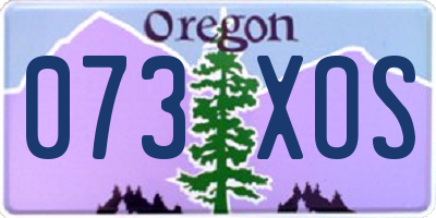OR license plate 073XOS