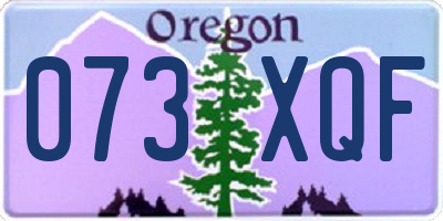 OR license plate 073XQF