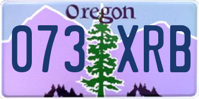 OR license plate 073XRB