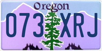 OR license plate 073XRJ