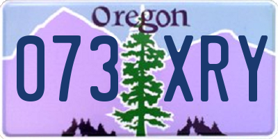 OR license plate 073XRY