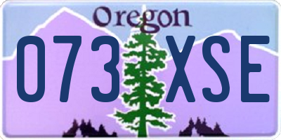 OR license plate 073XSE