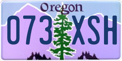 OR license plate 073XSH