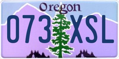 OR license plate 073XSL