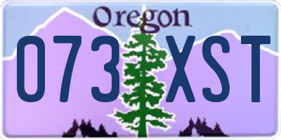 OR license plate 073XST