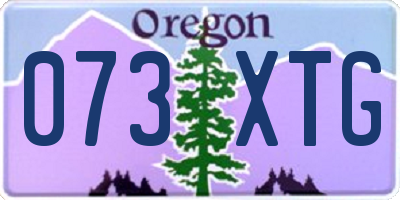OR license plate 073XTG