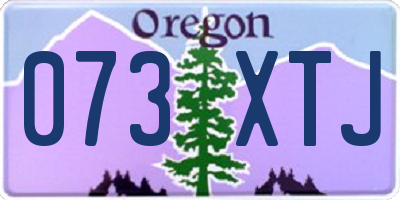 OR license plate 073XTJ